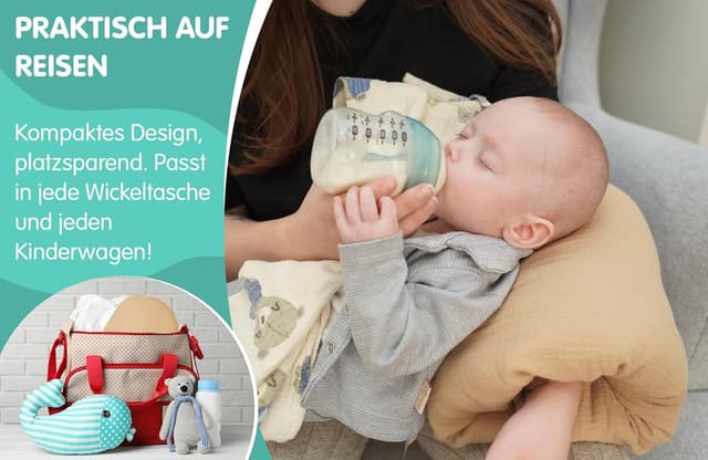 Thumbnail 3 de Stillkissen Musselin klein 20 cm 🤱