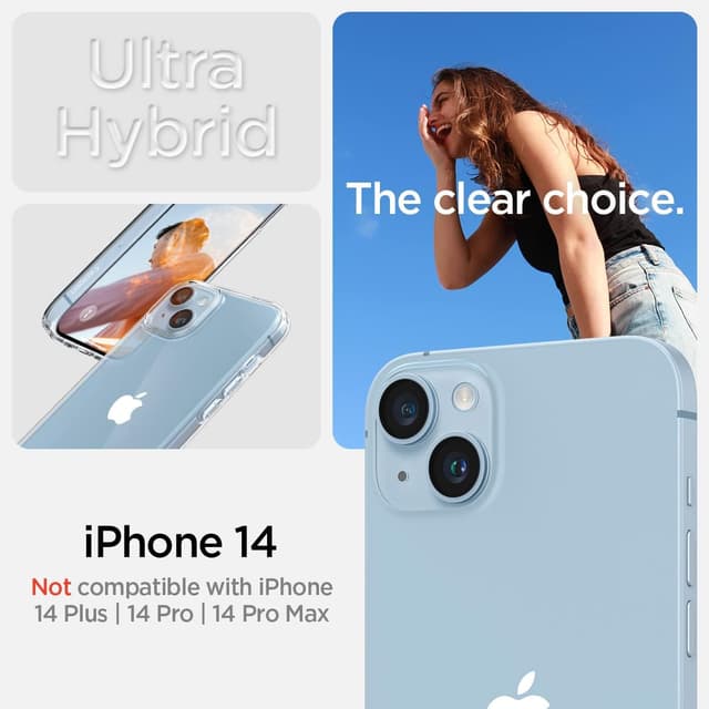 Thumbnail 1 de Spigen Ultra Hybrid iPhone 14 coque transparente