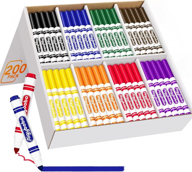 Imagen de Aigybobo 200 Count Washable Markers Bulk en OfertitasTOP