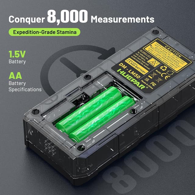 Thumbnail 6 de Huepar Laser Measure (DM-LM50) digital laser distance meter up to 50m/100m with backlit LCD