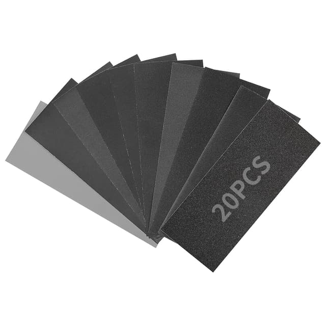 Detalle de Sruhrak 20 Pezzi Carta Abrasiva 93x230mm 🛠