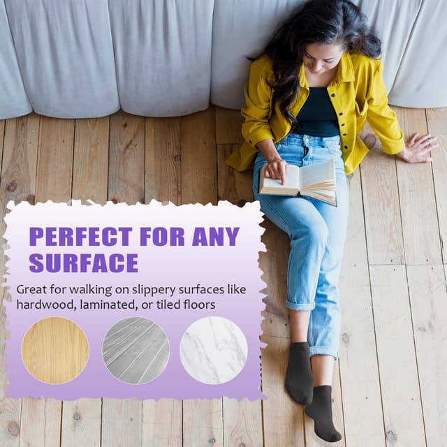 Thumbnail 5 de YeuG Pilates Socks 4 Pairs non-slip grip