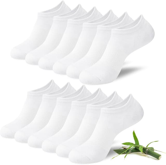 Detalle de Bamboo trainer socks No Show 72% bamboo