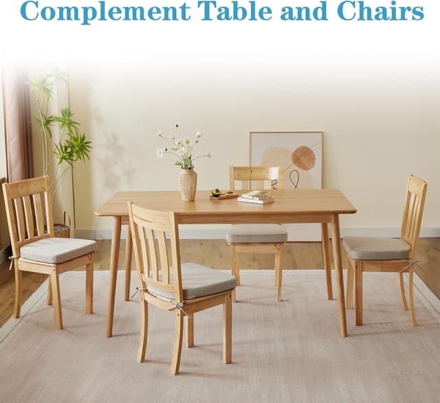 Thumbnail 5 de IASEAHK Chair Cushions 17" Beige