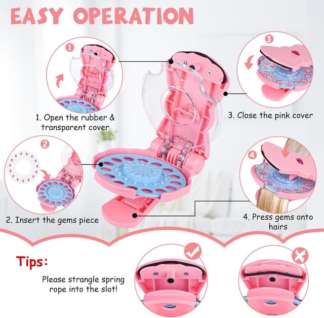 Thumbnail 1 de SEMKOTREE Hair Gem Stamper with 420 rhinestones 💇♀