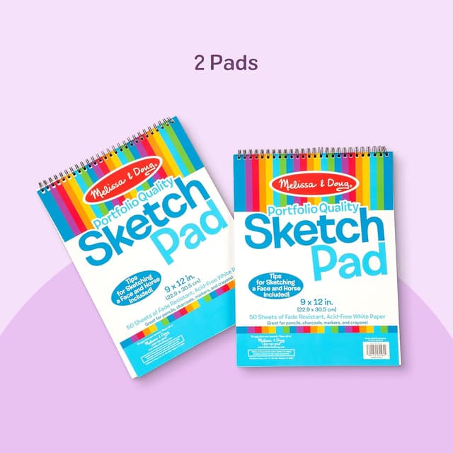 Thumbnail 6 de Melissa & Doug Sketch Pad 9x12 🎨