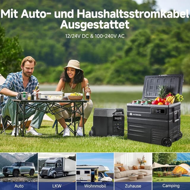 Detalle 2 de AAOBOSI Kompressor-Kühlbox 65 l mit App