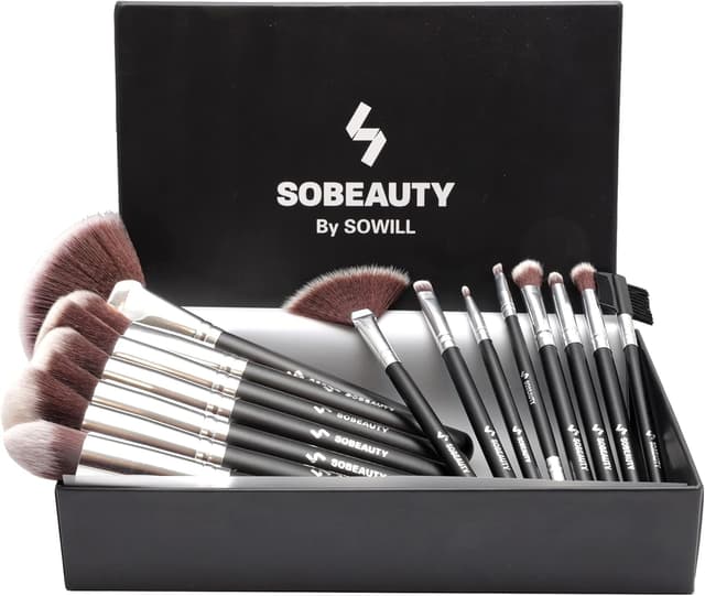 Imagen de SOBEAUTY set 15 pennelli trucco vegani 🎨 en OfertitasTOP