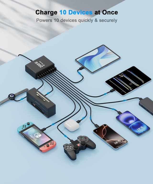 Detalle 2 de USB C Charging Station 200W š
