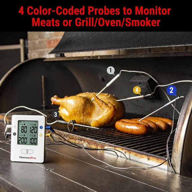 Detalle 2 de ThermoPro TP25 Bluetooth meat thermometer with 4 probes