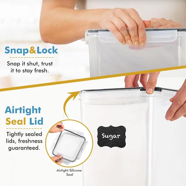 Thumbnail 6 de Shazo 2 PC 9.5L Airtight Food Containers