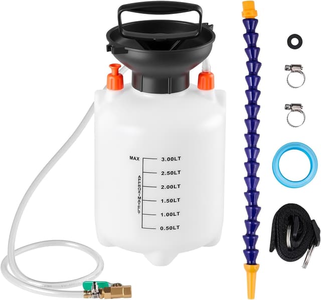 Detalle de Pompe de remplissage VEVOR pour huile de transmission, manuelle 3 L avec réservoir PEHD