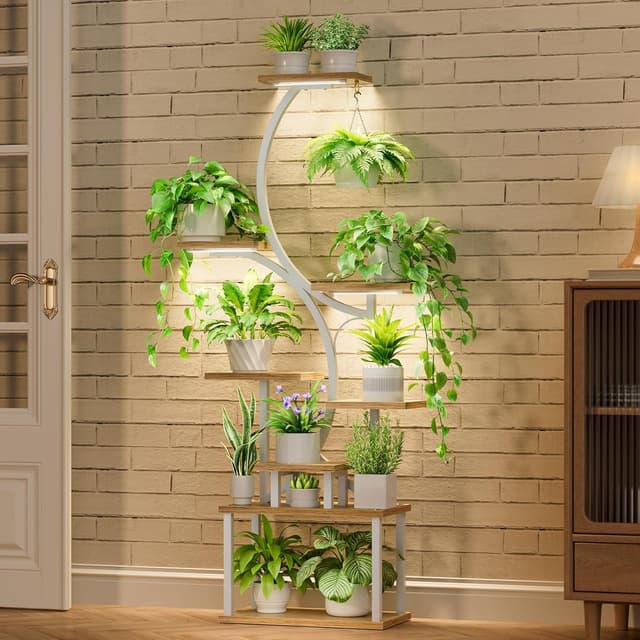 Thumbnail 1 de BACEKOLL 8-Tier Plant Stand with Grow Lights