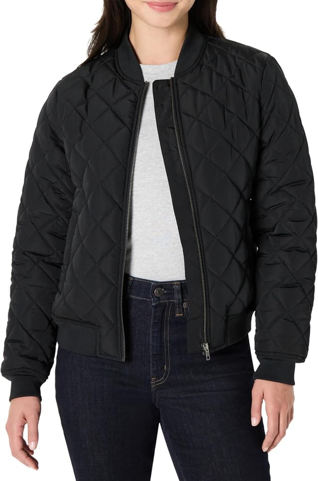 Detalle de Amazon Essentials Femme blouson bomber matelassé coupe classique