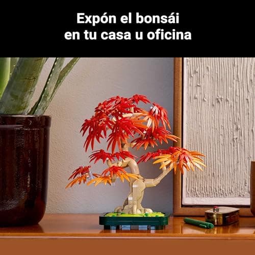 Detalle 2 de LEGO Botanical Bonsái Arce Rojo Japonés 🌳 Regalo Decoración