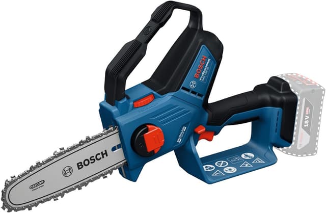 Detalle de Bosch Professional 18V System Astsäge GKE 18V-20 – bürstenlos, bis 18 cm schneiden, mit Schwertschutz (ohne Akku)