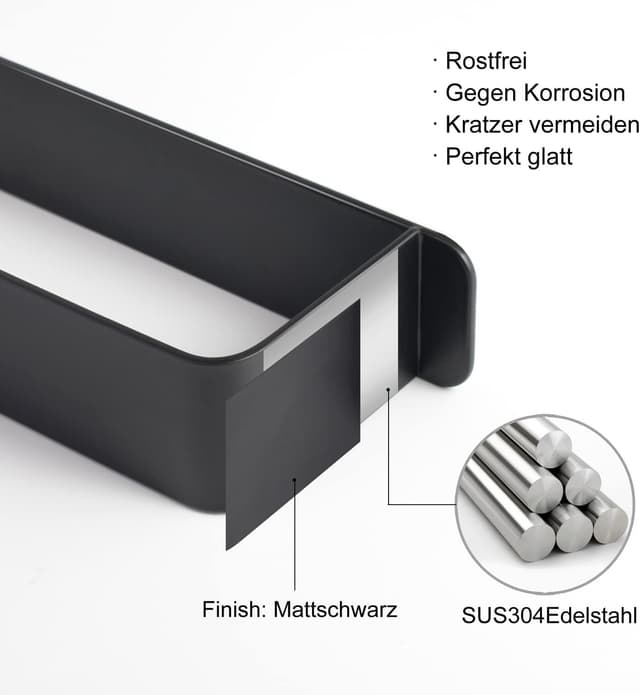 Thumbnail 4 de Handtuchhalter ohne Bohren 42 cm Edelstahl