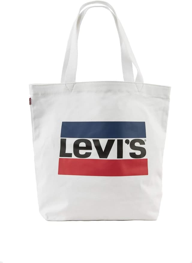 Detalle 2 de Levi's Batwing Tote 16 L crudo y azul