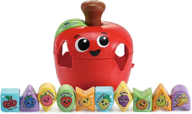 Detalle 2 de VTech Sorting Fun Apple shape sorter learning toy (ages 1–3)