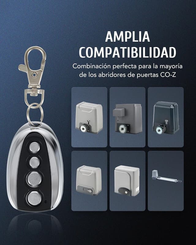 Detalle de CO-Z 2er-Set Fernbedienungen für Schiebetorantriebe mit Funkreichweite bis 30 m