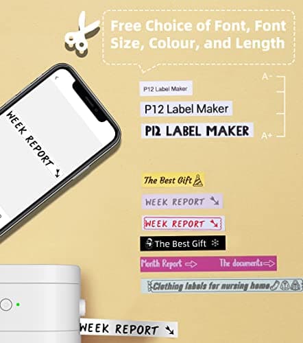 Thumbnail 4 de Phomemo P12-Pro Étiqueteuse Bluetooth, 3 rubans, 📄