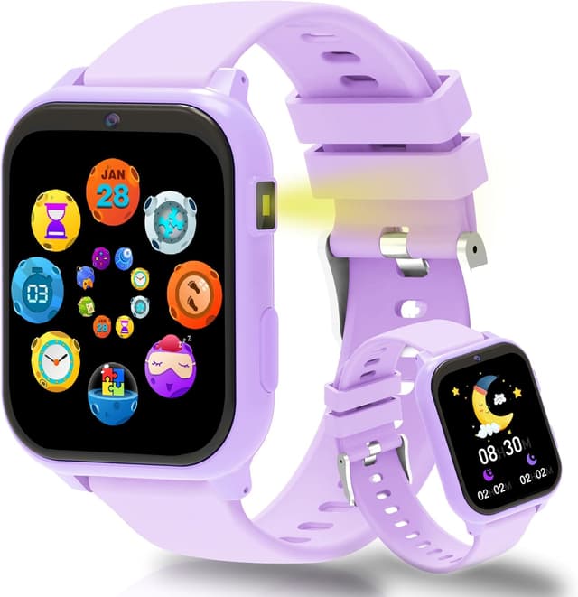 Detalle de Kids Smart Watch with Sports: 1.8" HD smartwatch for boys and girls (IP68) with pedometer, sleep monitor & games
