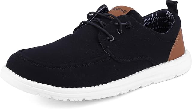 Thumbnail 6 de ASITVO Men’s Wide Canvas Loafers Slip-On Walking Shoes (Big Size) — Wide Toe Box Comfort