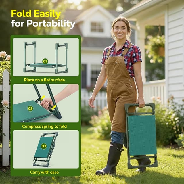 Detalle 2 de MoKo Garden Kneeler kneeling seat stool