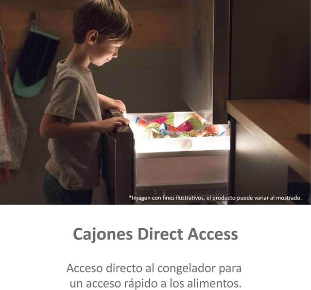 Thumbnail 3 de Haier 3D 60 Series 5 HTW5618ENMG - Frigorífico Combi, WIFI, Botellero, Funciones Inteligentes, 360L, My Zone, Cajón Humidity Zone, Total No Frost, Ancho 59,5cm, Motor Inverter, Luz LED, Inox