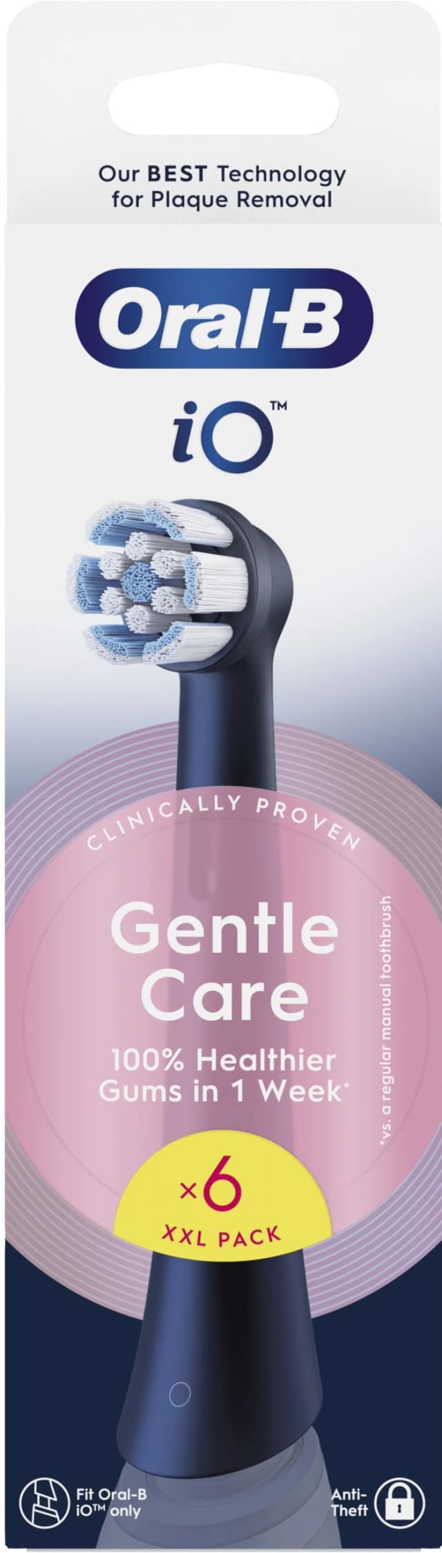 Detalle 1 de Oral-B iO Gentle Care Schwarz (6 Stück)