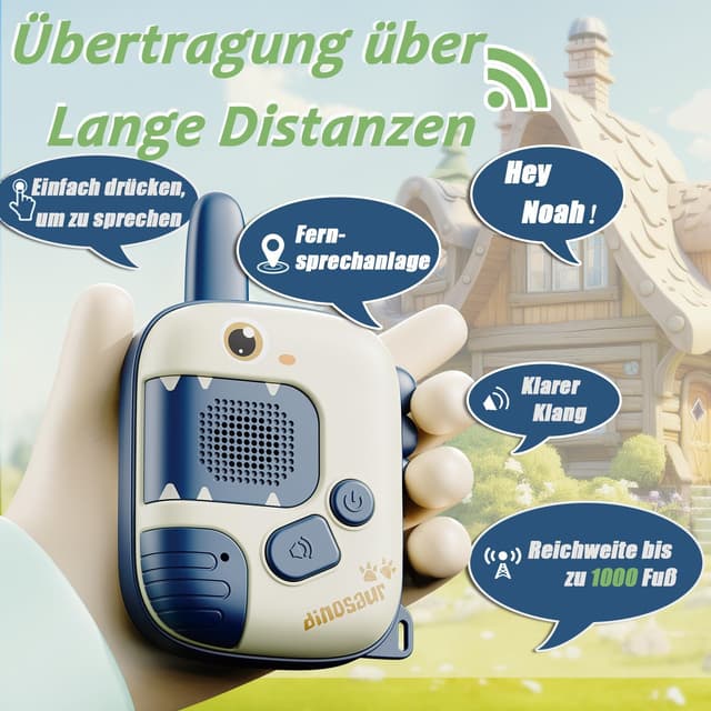 Detalle 2 de Dinosaurier Walkie-Talkie Kinder ab 3 Jahren