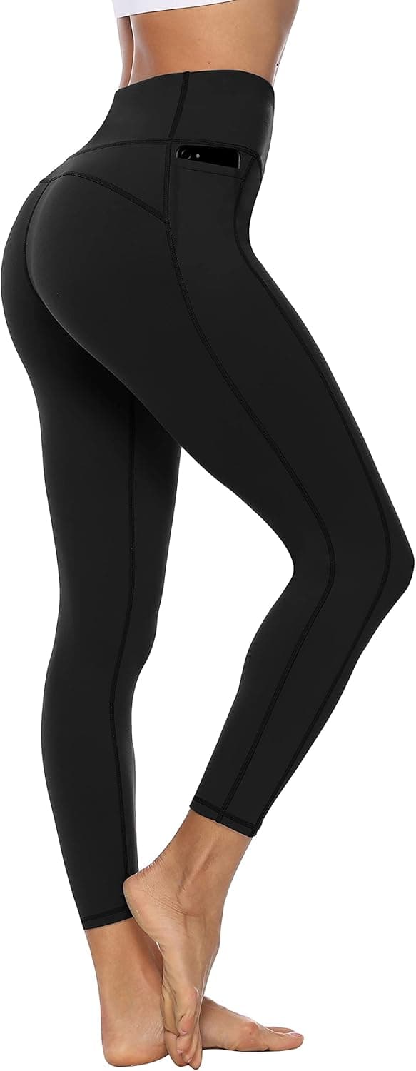 Detalle de Persit Damen Sport-Leggings mit Taschen – blickdichte Yogahose & Streetwear