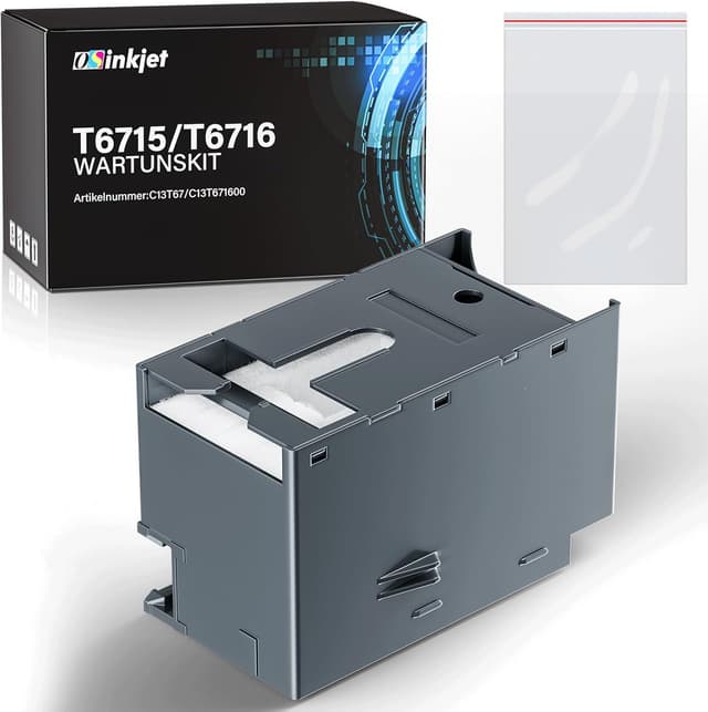 Detalle de Osinkjet Wartungsbox T6715/T6716 (C13T671500/C13T671600) für WorkForce & WorkForce Pro – Resttintenbehälter