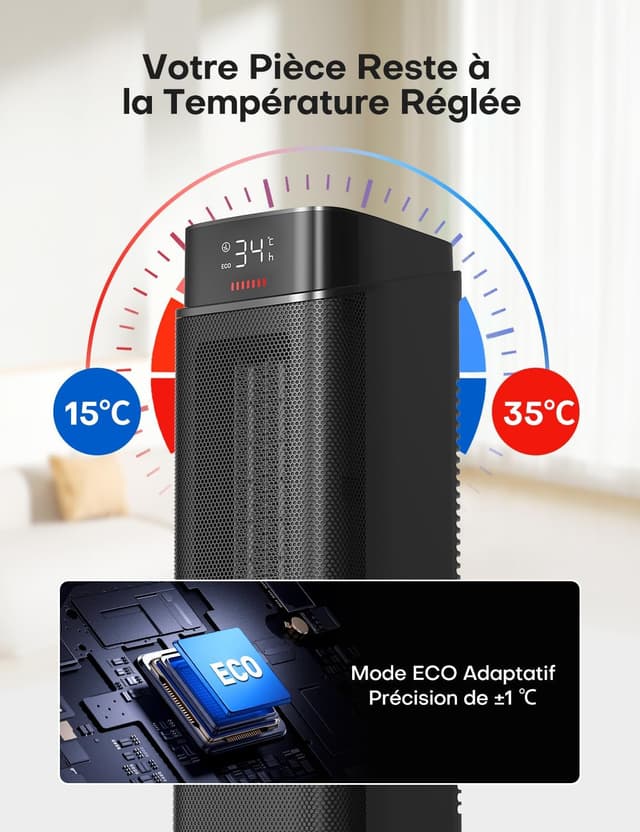 Detalle 1 de QEXREED chauffage PTC 2000 W