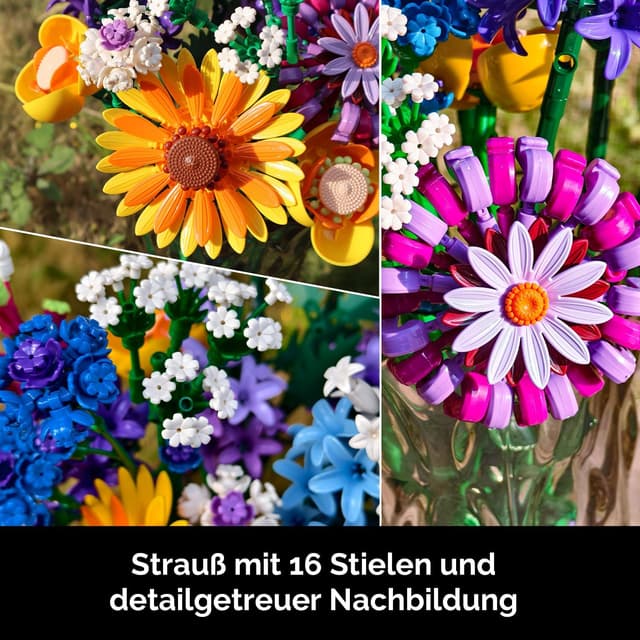 Thumbnail 4 de Klemmbausteine Blumen 1183 Stück Wildblumen Set