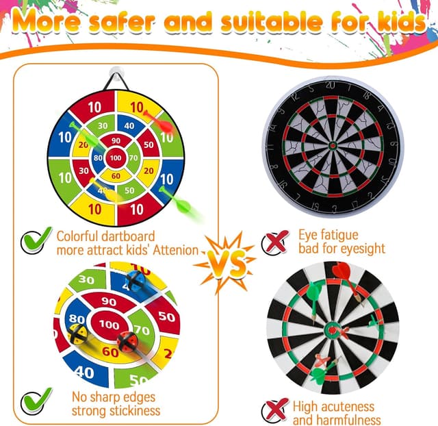 Thumbnail 4 de 26 Inches Kids Dart Board Set