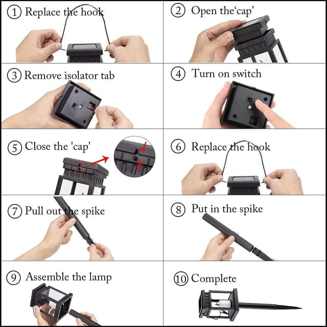 Thumbnail 6 de GIGALUMI Solar Hanging Lantern 8 Pack