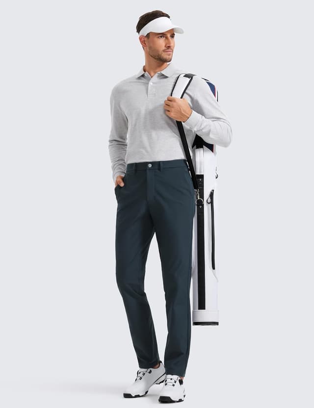 Detalle de Pantalon de golf extensible CRZ YOGA pour homme, coupe ajustée (entrejambe 71/76/81/86 cm)