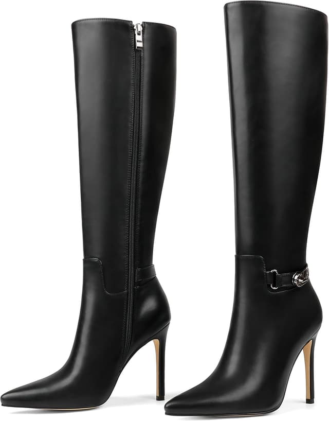 Detalle de COLETER Knee High Boots 4" Heel