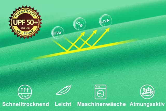 Detalle 2 de Huayuzh Rashguard UV Langarmshirt für Herren