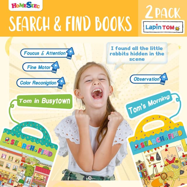 Thumbnail 2 de HOMESTEC OĂą est Lapin TOM Livre d'autocollants đź“–