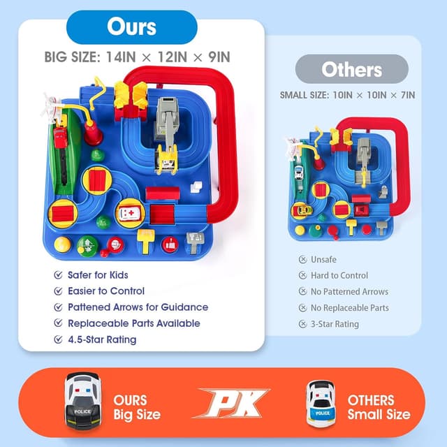 Thumbnail 4 de hahaland Large Car Race Track for Age 3