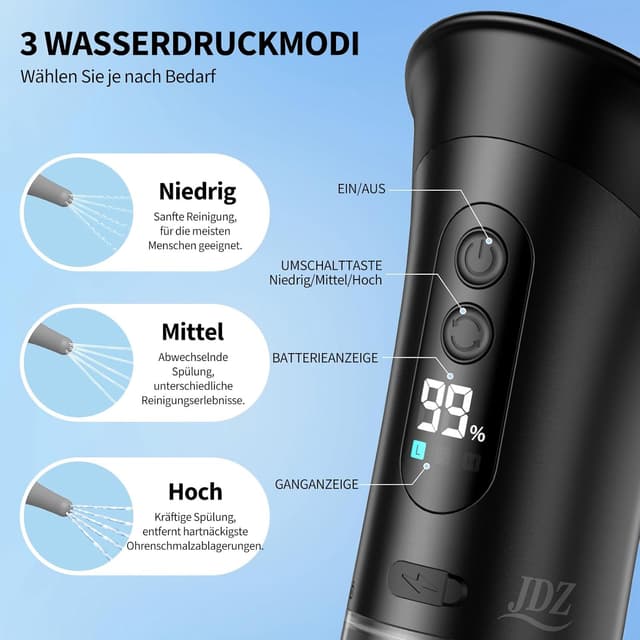 Thumbnail 1 de JDZ Ohrenreiniger 2000mAh Ohrensauger