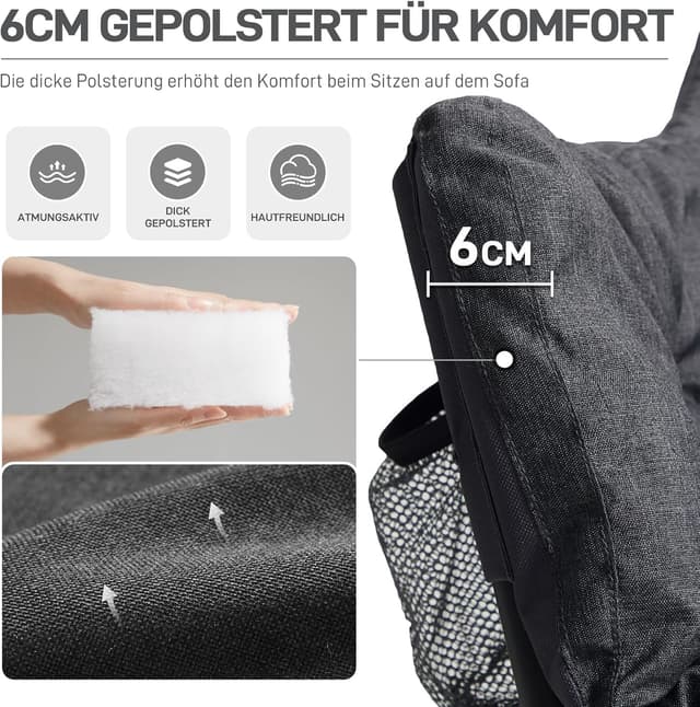 Detalle 1 de EVER ADVANCED Campingstuhl für 2, 124 cm