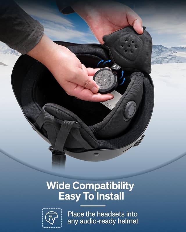 Detalle 2 de Doohoeek Helmkopfhörer – True-Wireless-Ohrhörer fürs Audio-Ready-Helm-Setup mit Bluetooth 5.3