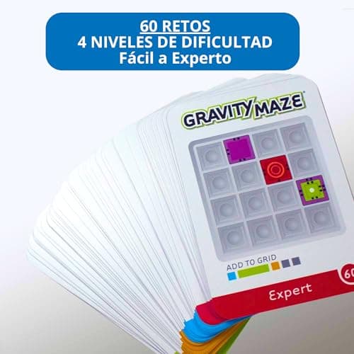 Detalle 1 de ThinkFun Gravity Maze: circuito de canicas con 60 desafíos (castellano) para niños desde 8 años