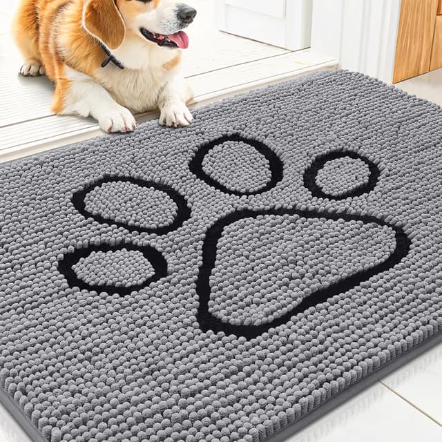 Imagen de Smiry Dog Door Mat 30x20 Absorbent Mud Trapper 🐾 en OfertitasTOP