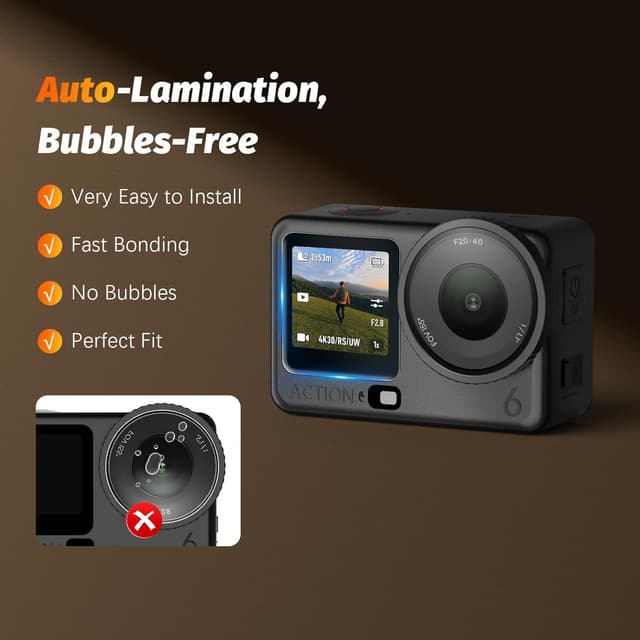 Thumbnail 2 de AMAZEAR Objektivschutzfolie für DJI Osmo Action 6