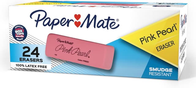 Detalle de Paper Mate Pink Pearl Medium Erasers 24 ✏