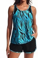 Detalle de Hanna Nikole Tankini Set with Built-in Bra